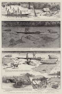 西アフリカの川でのカヌー遠征、商人の物語
